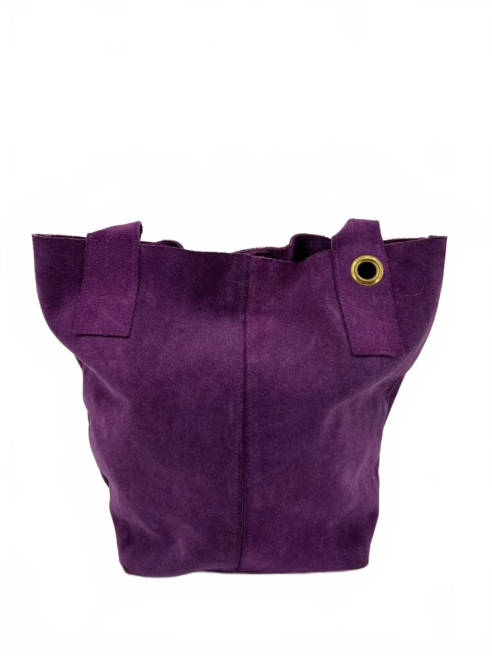 Brand Purple Suede Tote | OS Regular | Suede Tote Bag